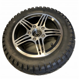 Komplet 8" forhjul med sort dæk