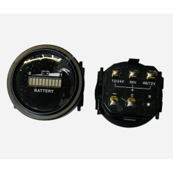 Rund batteriviser 12-72v