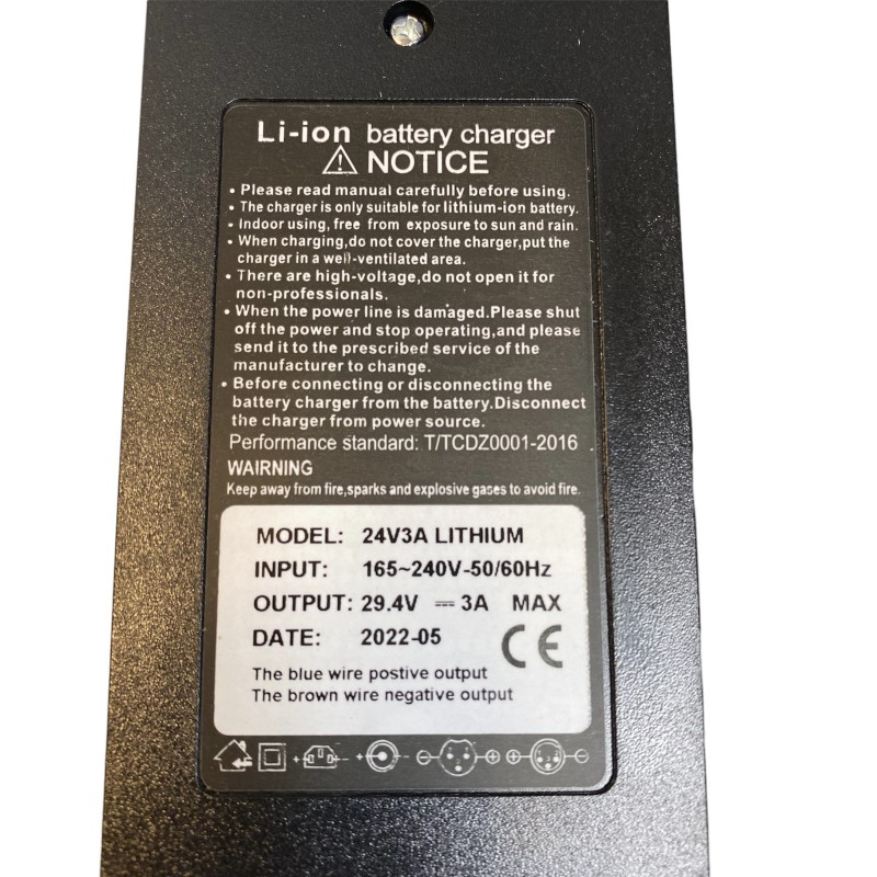 3 amp Lithium oplader