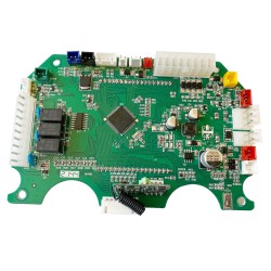 Digital display med voltmeter og temperatur