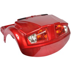 Bagskærm rød til som passer til en lang række el-scooter