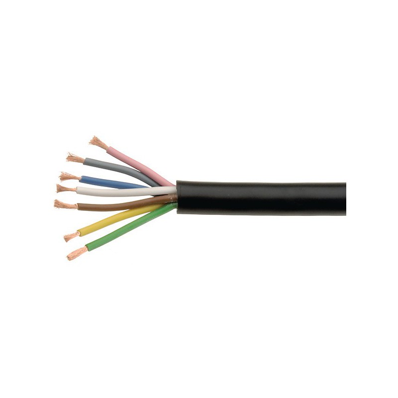 2-adriges Kabel Für LED Stripes 2 X 1,5mm² Schwarz Mit Roter Markierung