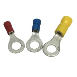 0,5/1,5 mm²  Ring kabelsko Ø 5,3 isoleret Rød
