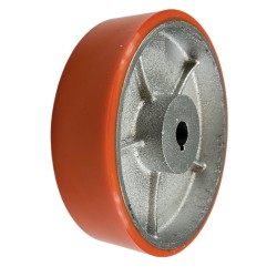 Stålhjul med pur bane 180 mm