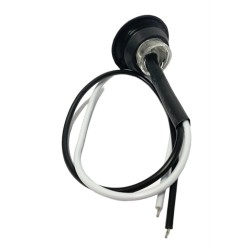 Hvid LED lygte 12V DC til bygning i Ø19 hul