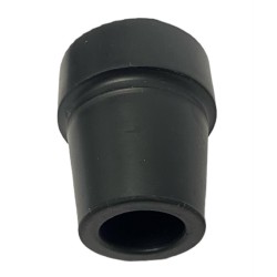 Gummi dupsko 18 mm med stål indlæg sort