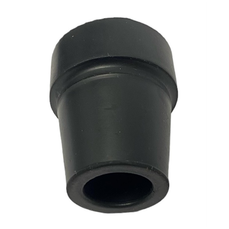 Gummi dupsko 18 mm med stål indlæg sort