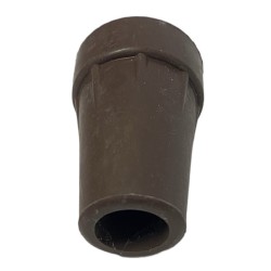 Gummi dupsko 14 mm med stål indlæg brun