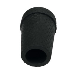Gummi dupsko 14mm med stål indlæg sort