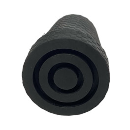 Gummi dupsko 14mm for stok med stål indlæg sort