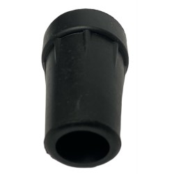 Gummi dupsko 14mm med stål indlæg sort