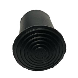 Gummi dupsko 14 mm sort