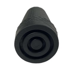 Gummi dupsko 18 mm med stål indlæg sort