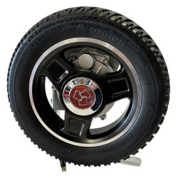 M50 vinkelgear med hjul Ø200, højre, 24V motor med elektromagnetisk bremse