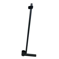 Enkel stokkeholder for montering under sæde, 130mm