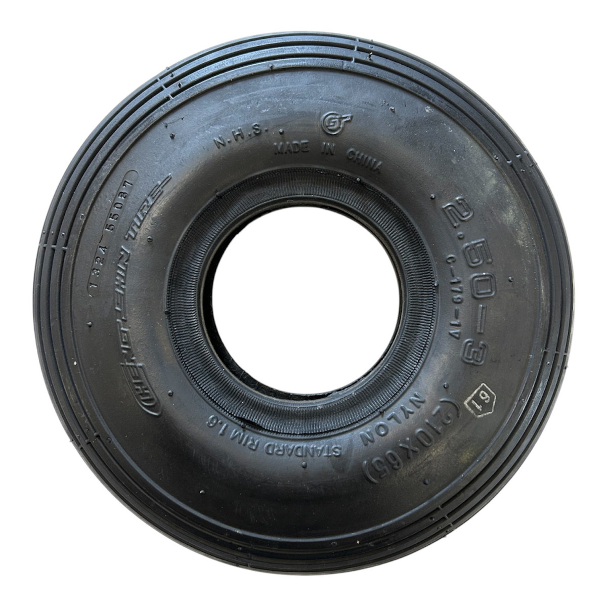 Sort dæk 2.50-3 4PR