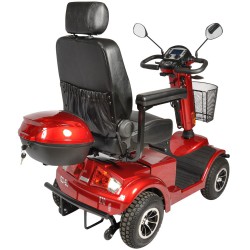 Bagageboks rød med lås