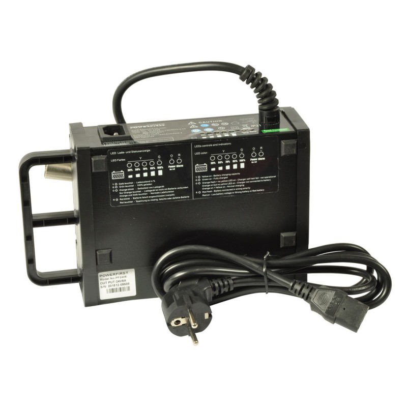 Elektronisk impulslader 24Volt 8Ah. 