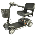Smart-El 140 sølv 4 hjulet rejse el scooter